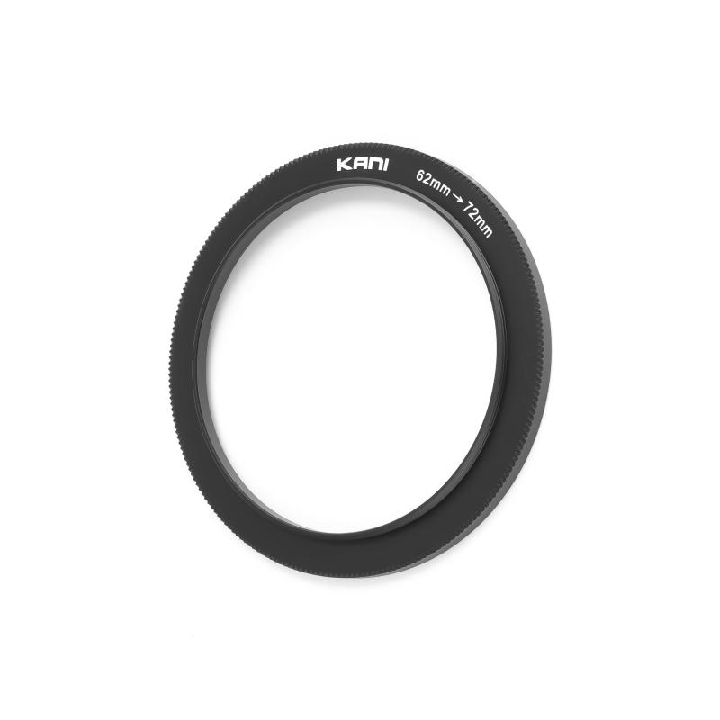 KANI 62-72mm フィルター径変換アダプター ステップアップリング 薄枠 ローレット付 高精度機械加工品 簡易包装品 アルミ製 818669