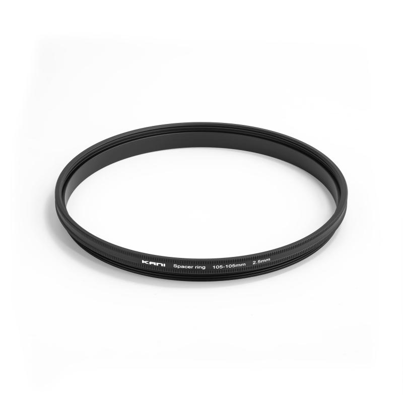 樂天商城 - KANI 継手リング 105-105mm スペーサーリング 2.5mm ローレット付 フィルターアクセサリ FE400-800mmF6.3-8 対応 黒枠 アルミ製 818393