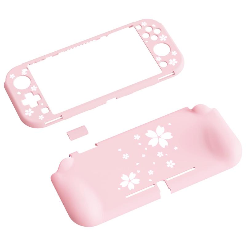 PlayVital ZealProtect Nintendo Switch Liteに対応用保護シェル、Switch Liteに対応用人間工学に基づいたデザインしたハードシェル、ジョイコンのシェル＆グラスフィルム＆サムライカバー＆ボタンキャ