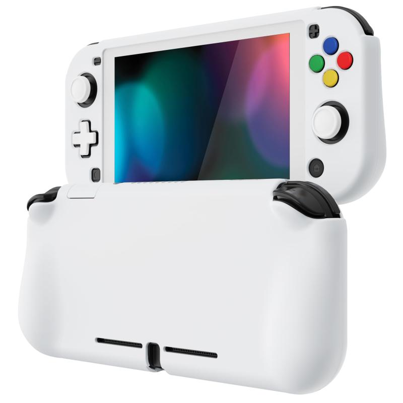 PlayVital ZealProtect Nintendo Switch Liteに対応用保護シェル、Switch Liteに対応用人間工学に基づいたデザインしたハードシェル、シェル＆グラスフィルム＆サムライカバー＆ボタンキャップは付属しています【ホワイト】