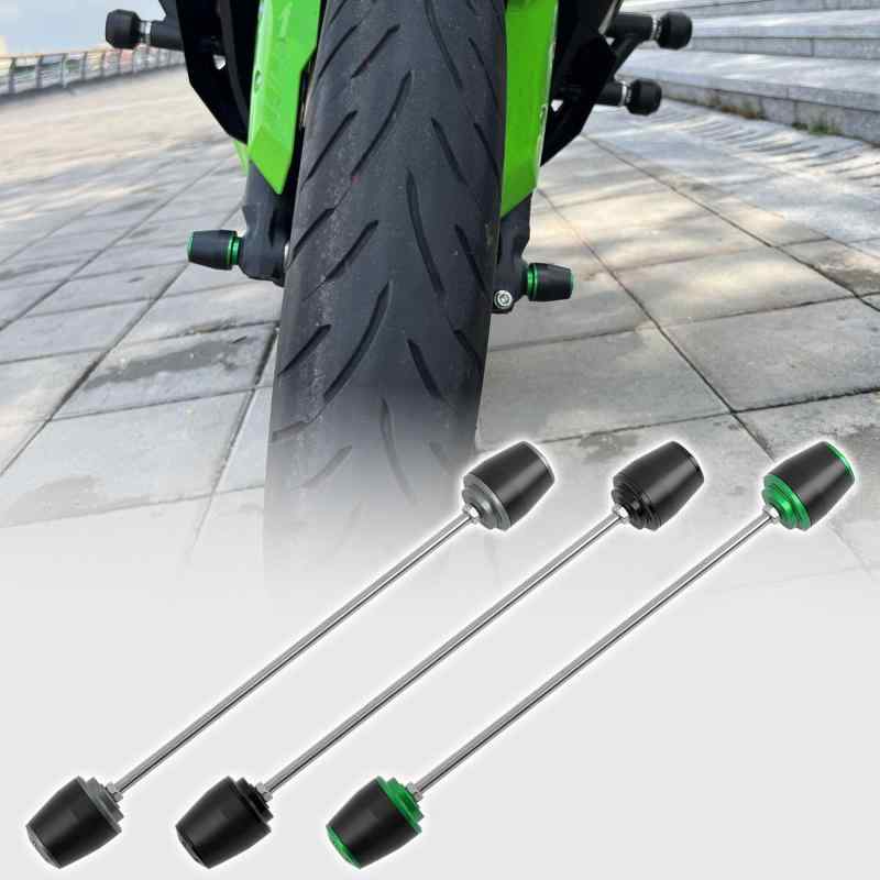 WOOGA モーターサイクルフロントホイールフォークスライダー,フレームスライディングプロテクターアクスルフォークスライダー適用車種 ..