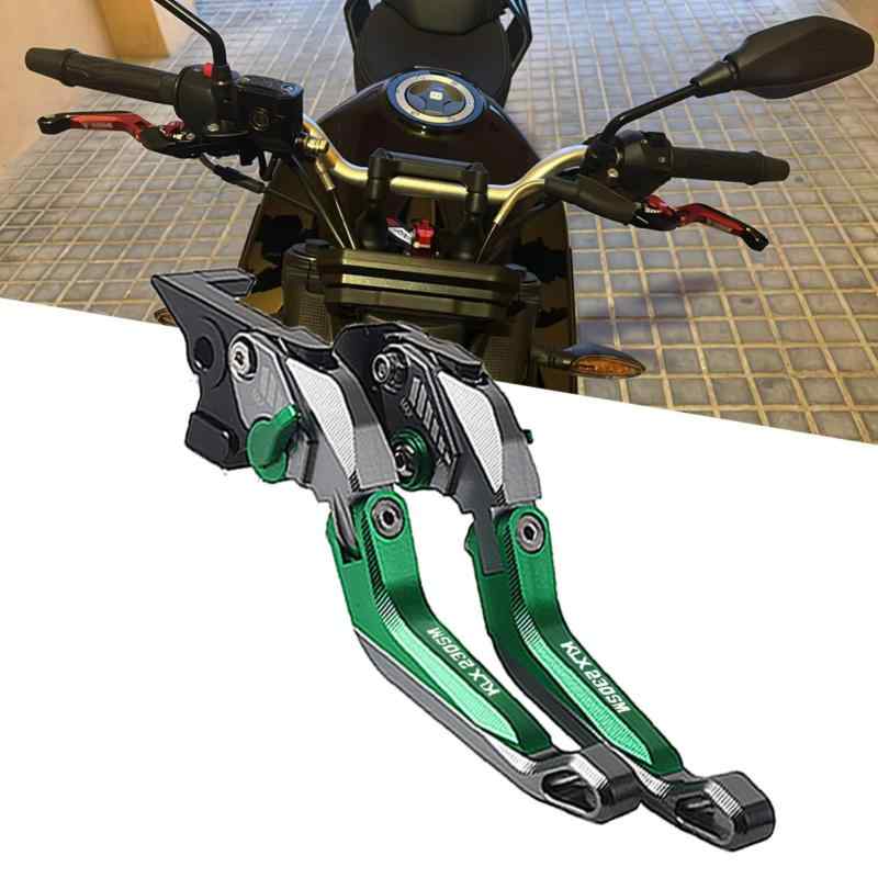 FOR KLX230SM KLX 230 SM klx230sm 2025 オートバイCNC折りたたみ式ブレーキハンドルアルミ合金5Dテクスチャ調整可能なブレーキクラッチハンドル ブレーキレバー・セット