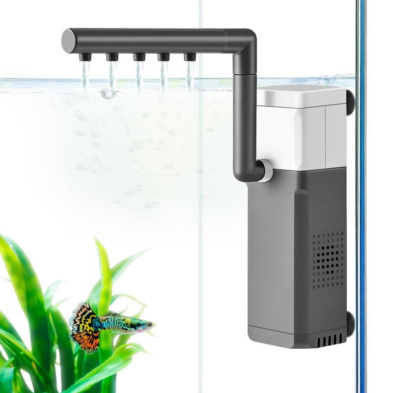 FEDOUR 3W 静音ミニ水槽フィルターやさしい水流 エビ・稚魚（メダカ/ベタ）対応 濾過/水の循環/エアレ..