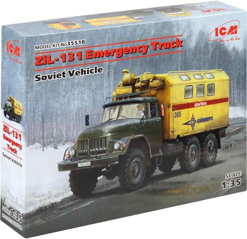 樂天商城 - アイシーエム ICM 1/35 ソビエトZIL-131 緊急トラック 35518 プラモデル