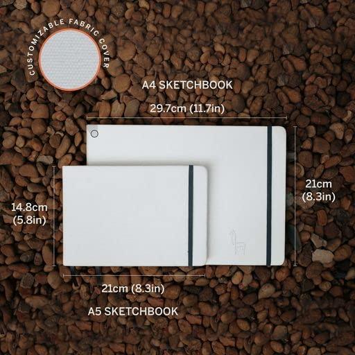 Etchr ミックスメディア スケッチブック A5 コットン100％ 水彩紙 中目 270395