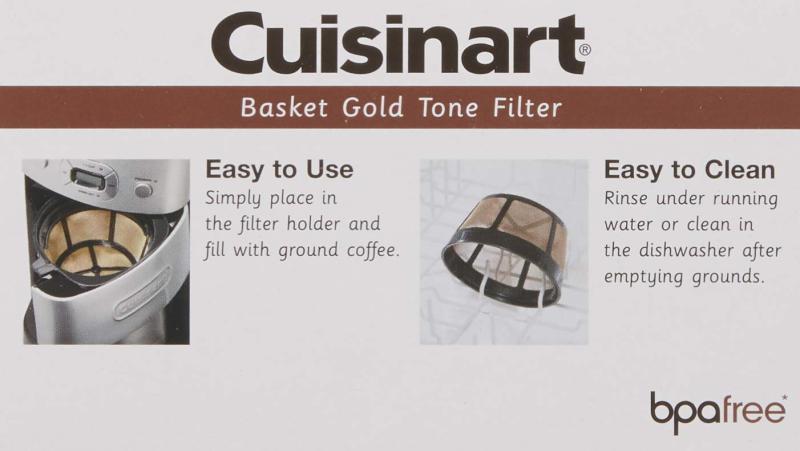 Cuisinart gtf-bゴールドトーンコーヒーフィルタ