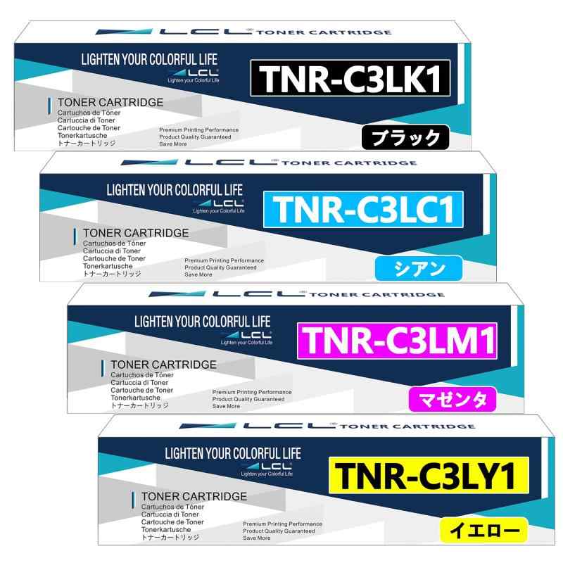 LCL OKI用 TNR-C3L TNR-C3LK1 TNR-C3LK3 TNR-C3LC1 TNR-C3LC3 TNR-C3LM1 TNR-C3LM3 TNR-C3LY1 TNR-C3LY3 (4色セット) 再生トナーカートリッジ 対応機種: C811