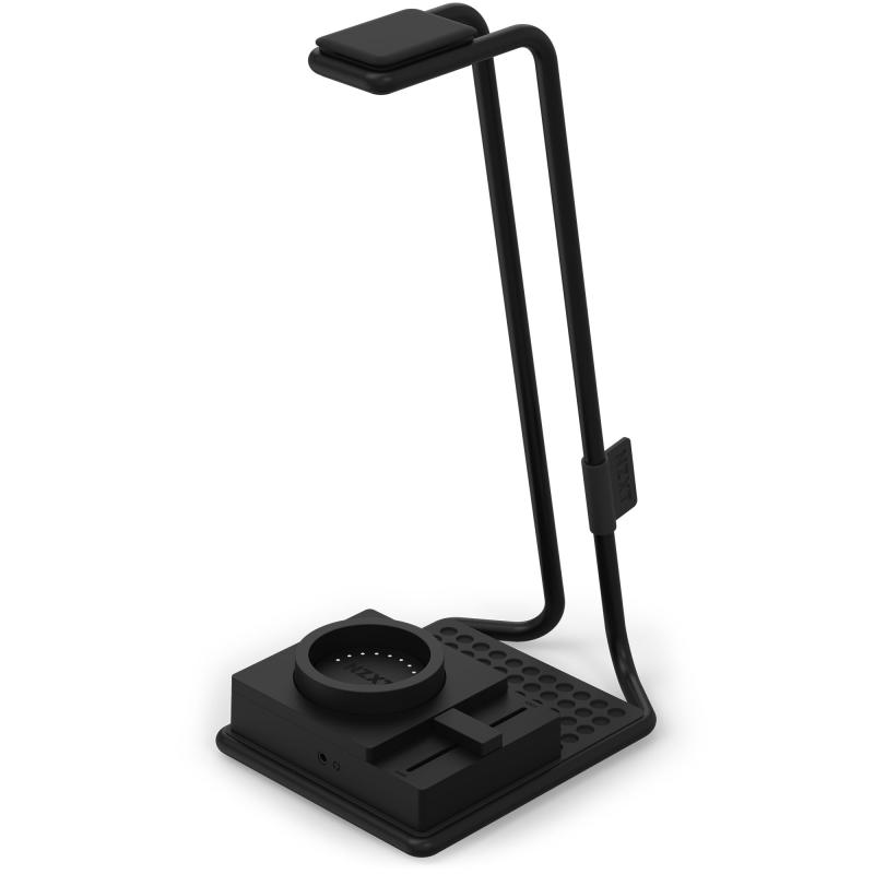 NZXT Relay Headset Black ハイレゾ対応 ゲーミングヘッドセット Switchmix Black ヘッドセットスタンド付き USB DAC ミキサー機能搭載 オーディオインターフェースユニット