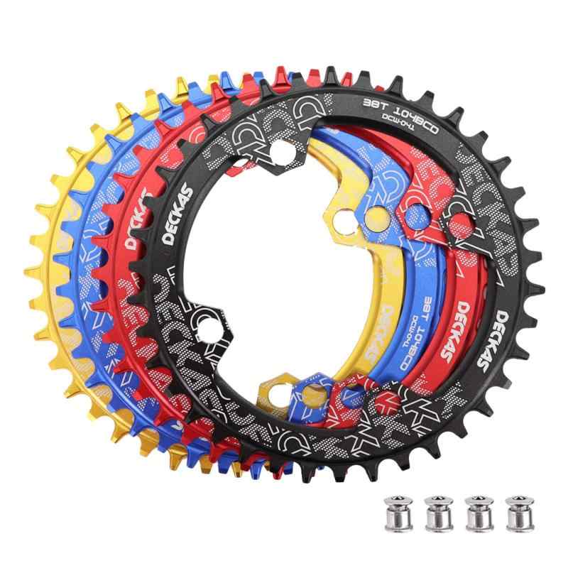 Rakuten - DJCバイクチェーンリング104mmBCDラウンド/オーバルMTB104BCD7/8/9/10/11/12スピードナローワイドトゥースアルミニウム7075超軽量30T 32T 34T 36T 38T 40 42 DH XCトレイルファットバイクebike