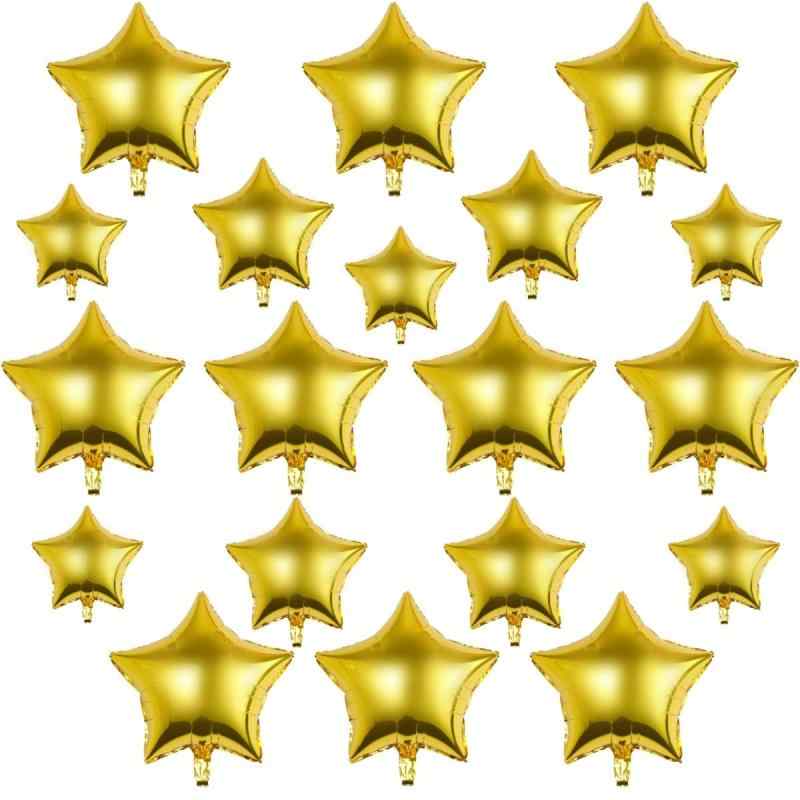 20 pcs star バルーン 風船セット 12.5CM,8色のアルミホイルバルーン 子供の誕生日,記念日,ベビーシャワー,結婚式,受付会,アフターパーティー,卒業式および学校または幼稚園の入場イベントのた