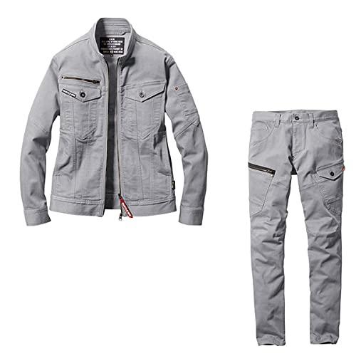 [バートル] 作業服 BURTLE ジャケット 5001 カーゴパンツ 5002 上下セット (ユニセックス) コーデュラデニム 秋冬