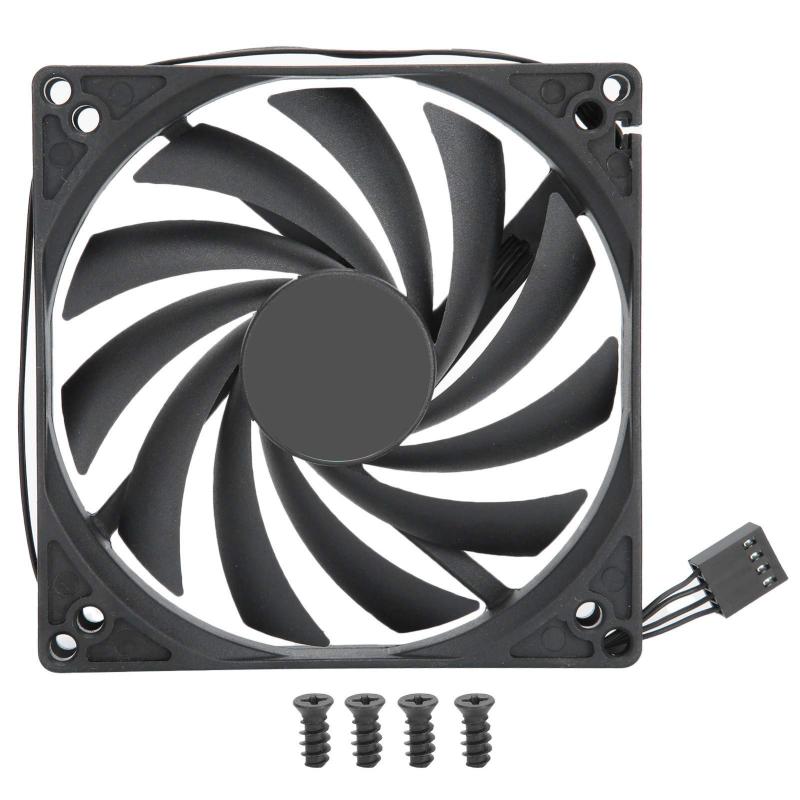 HITACHI - T opiky 10cm CPUラジエーター冷却ファン、PWM4ピン45CFMPCクーラー、12V / 0.15A速度調整超薄型18dBA低ノイズデスクトップコンピューター冷却、30000H寿命