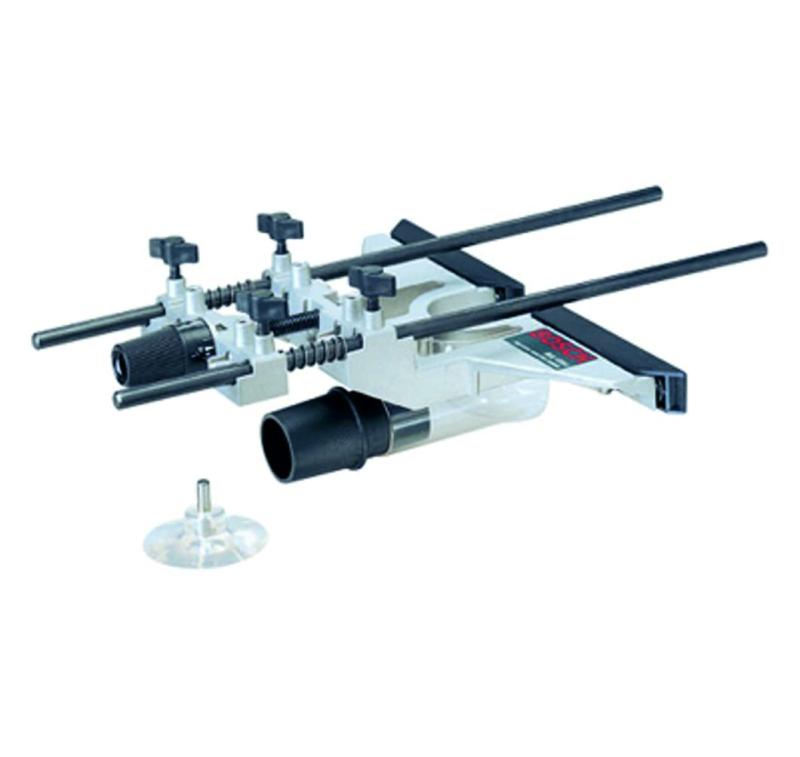 Bosch Deluxe Router Edge Guide With Dust Extraction Hood &amp; Vacuum Hose Adapter RA1054