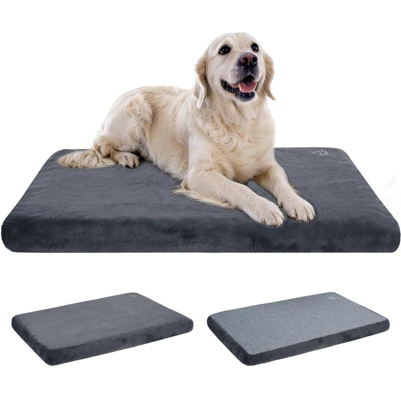 EMPSIGN ペットマット 犬クッション 犬 ベッド 猫 ベッド 小屋・ケージ用 室内用 リバーシブル 夏用・冬用 通年使える 四季 暑さ対策・寒さ対策 通気性いい 丁度いい厚さ 小型犬 中型犬 オー
