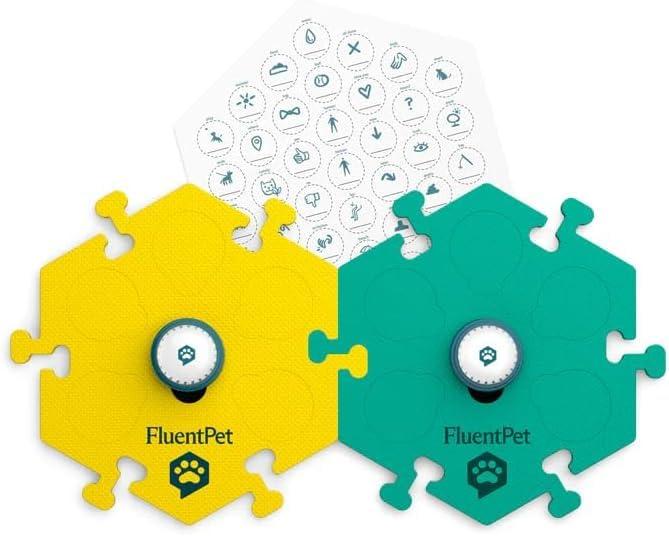 樂天商城 - 【 愛犬とわかり合える喜び 】 FluentPet (フルーエントペット) ペット ボタン 会話 犬会話ボタン 録音ボタン 音声ボタン カラータイル