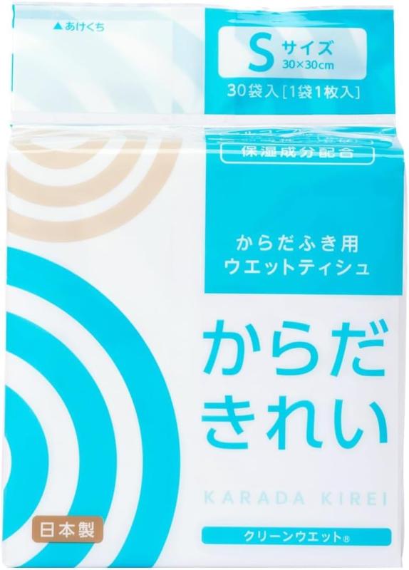 樂天商城 - トーヨ クリーンウエット からだきれい からだふき用ウエットタオル 個包装 30本 12袋入