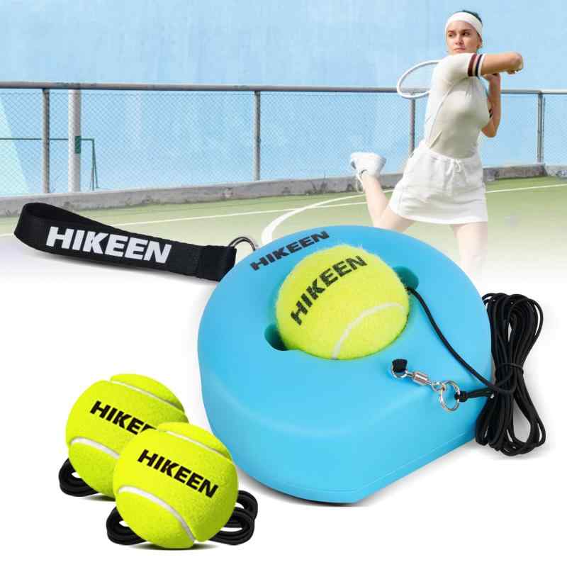 Rakuten - Hikeen テニス 練習 テニスボール テニス テニス練習器具 テニスボール 硬式 プレミアムテニス練習 ポータブル・トレーニング 高弾性ストリング・ボール3個付き 成人用 子供に対応 初心者に