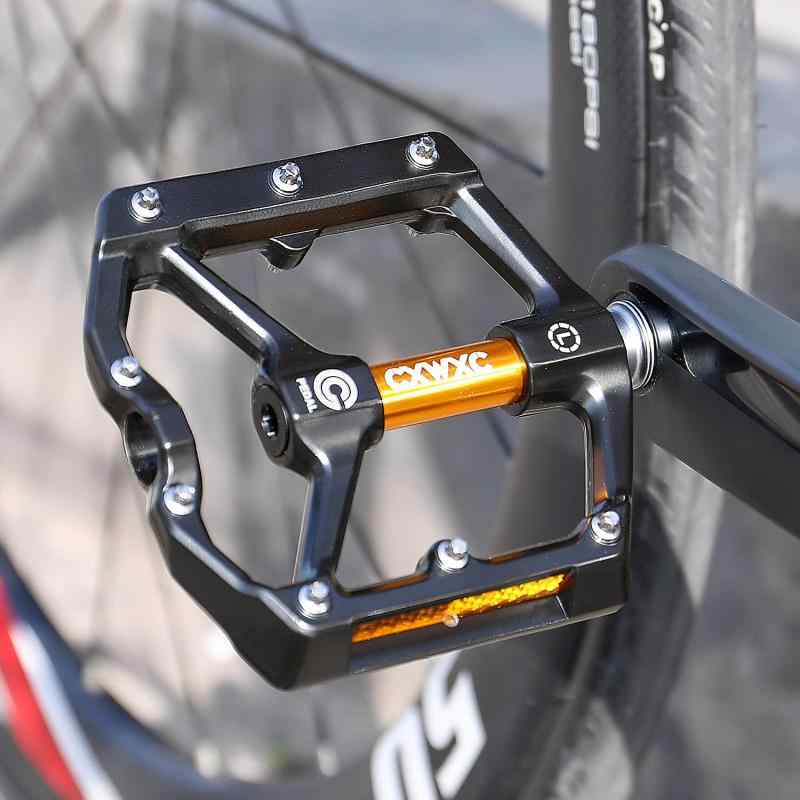 CXWXC 自転車 ペダル フラットペダル ロードバイク/クロスバイク/mtbなど用 リフレ...