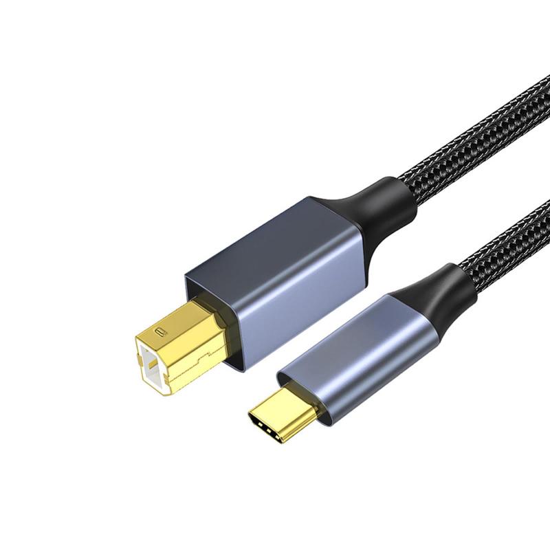 Rakuten - USB B to C プリンターケーブル USB2.0 ケーブル Type-C to Type-B ケーブル ナイロン編み高耐久金メッキコネクタ伝送安定互換プリンター スキャナー ファクシミリ 多機能オールインワン Type Cノート