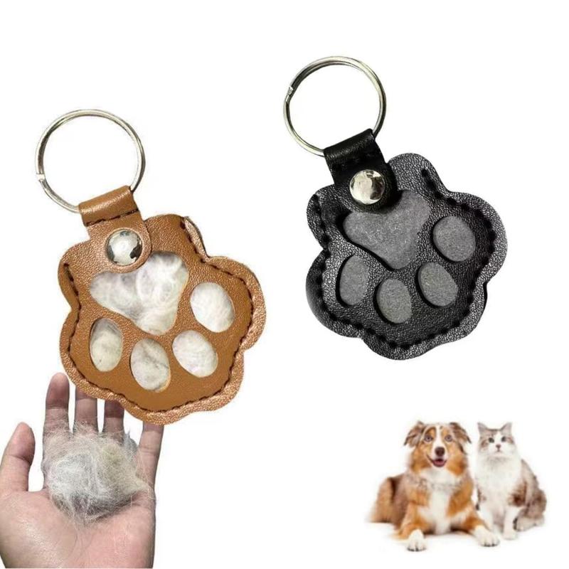 ペット 遺毛 ケース 2個入り ベージュとダークカレー ペット