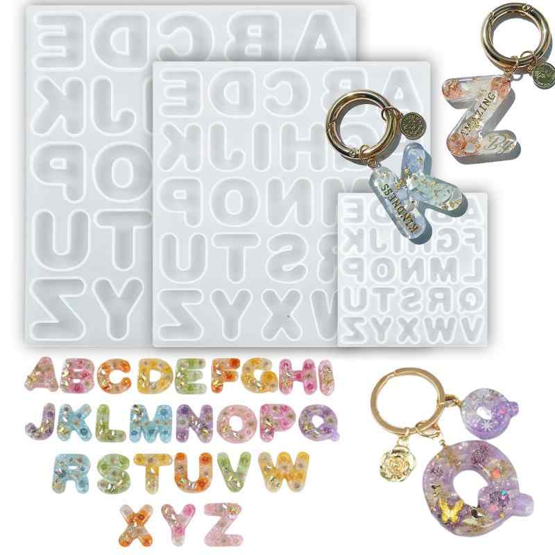 MAEXUS レジン シリコンモールド 3枚セット 丸文字 アルファベット イヤリング ペンダント キーホルダー 装飾 レジン型 POP 英字 ローマ字 イニシャル 大文字 英語 文字 アクセサリー パーツ 手【製品仕様】このセットには、3個のアルファベット文字たシリコーンモールドが含まれています。Sサイズ：9.6cm*10.1*0.7cm Mサイズ：17.7cm*18.8*0.7cm Lサイズ：21.3cm*22.8*0.8cm 上記の寸法は型のサイズで、成形品の実際のサイズはメイン画像をご参照ください。【多機能】レジンが完全に乾燥した後、それをそのままペンダント、イヤリング、キーチェーンなどの装飾品にすることができます。【優れたシリコン素材】環境にやさしいシリコン素材を使用しています。無毒無害です。シリコン型は表面が鏡のように滑らかで、脱型や清掃が容易、耐久性があり、引っ張りによる変形がありません。繰り返し使うことができます。温度耐性は-40℃~270℃です。【広範な応用】このシリコン型セットは、エポキシレジン、UVレジン、レジン粘土など、さまざまなレジン材料に対応しています。この型を使って、様々な美しい装飾品や工芸品を作ることができます。【保存方法】シリコン型の寿命を延ばすために、以下の保存方法にご注意ください：使用後はシリコン型を適時に清掃し、レジンなどの異物の残留を防ぐ。型は日光と塵から遠ざける場所に保管し、長時間の日光や塵の汚れを避けてください。
