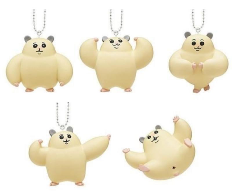 Rakuten - 奇譚クラブ ムキムキのハムちゃん フィギュアマスコット × 全5種セット フルコンプ ガチャガチャ カプセルトイ