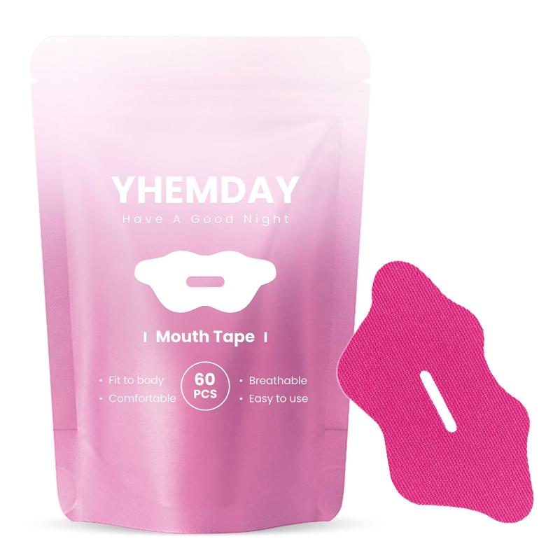 Rakuten - YHEMDAY 口閉じテープ 鼻呼吸テープ 60枚入り いびき防止テープ 鼻呼吸促進 鼾防止 口呼吸防止テープ いびき防止グッズ マゼンタ