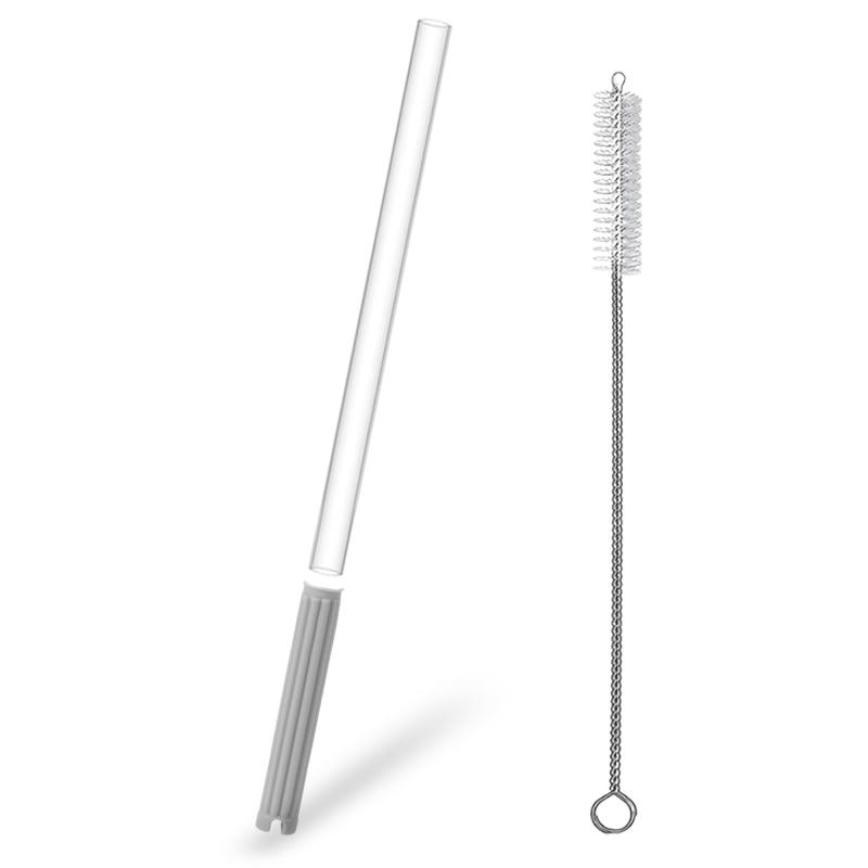 Rakuten - SKIASE 750mlタンブラー交換用ストローセット (透明プラスチック製​ストロー1+ブラシ1）