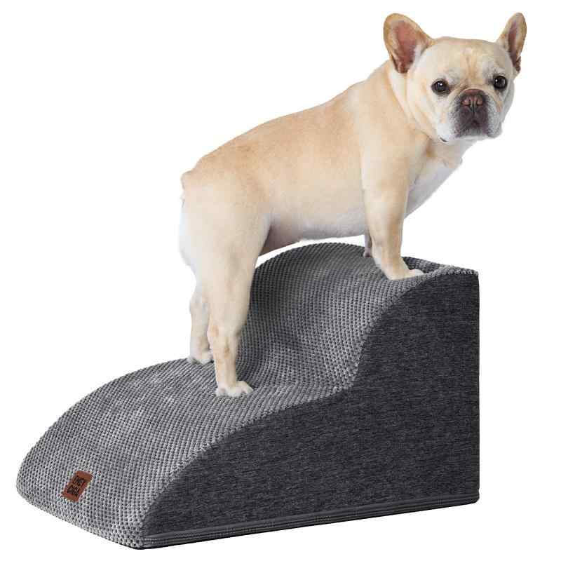 EHEYCIGA 犬 階段 ステップ ペット 階段 ドッグステップ 犬 スロープ 小型犬適用 洗える(グレー、40x50x30cm、2段plus)【快適なペット階段】このフォームの犬用階段は、ベッド、ソファ、または他の家具の端に直接設計されているため、ペットが快適に上り下りできます。これは小型犬用階段です。【ユニークなデザイン】純粋な泡の33D密度により、この階段はペットが上を歩くときにより安定します。犬用ベッドステップはペットが移動する際に強力なサポートを提供します。低角度斜面設計で関節を保護します。【3種類の段数から選べる】この犬用階段は、2段・3段・4段の3サイズをご用意しています。2段は高さ約33cm、3段は約43cm、4段は約53cmの椅子・ソファ・ベッドに対応しています。【洗濯】犬用ステップに取り外し可能で洗えるカバーが付いており、ウール製で手洗いまたは洗濯機で洗うことができますので、清掃時間を節約することができます。【注意事項】発泡体を袋から取り出した後、24〜48時間待ってから使用してくださいません充分膨らんだ後使用しなさい。内部素材(発泡体) を水洗いしないようご注意ください。