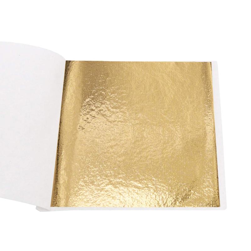 Rakuten - KINNO 金箔シート フェイク 金メッキ DIY 手芸 8*8.5cm 100枚セット (B ゴールド)