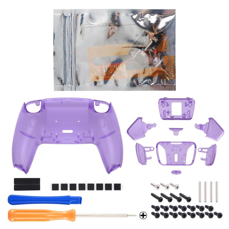 Rakuten - コントローラーではない。eXtremeRate ps5コントローラー（BDM-030&BDM-040&BDM-050）に対応用クリアプラスティック製RISE4背面リマップキット、ps5コントローラー用アップグレードボード＆バッ
