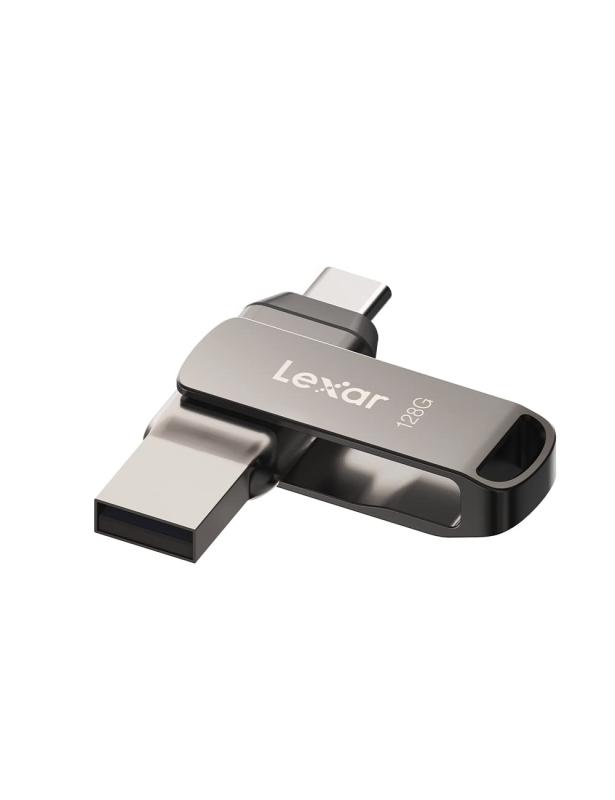 Lexar USBメモリ Type-A/Type-Cデュアルコネクタ 128GB JumpDrive D400 USB3.1 Gen1 最大読出速度130MB/s 海外版 LJDD400128G-BNQNG