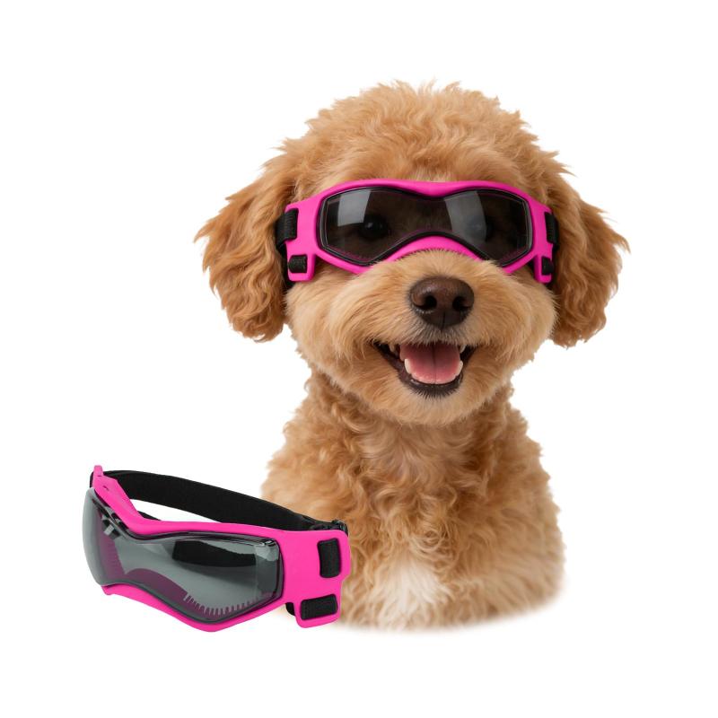 Lesypetドッグゴーグル 小型犬用, 犬用サングラス UVカット 風除け 小型犬用 アウトドア, 小さい