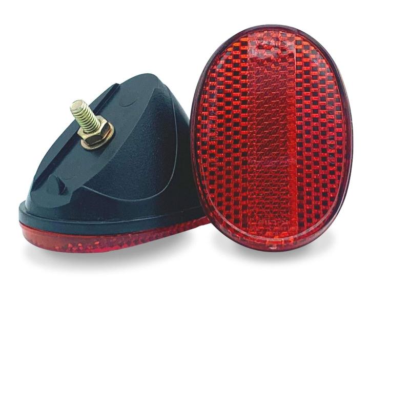 リフレクター 自転車 泥除け用 リア 赤 JIS規格適合品