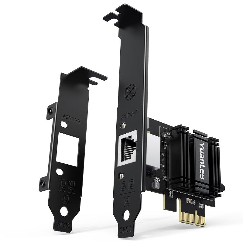 10G PCIe ネットワークカード、YuanLey 10G Base-T イーサネットカード Realtek RTL8127AT コントローラー搭載、PCIe to 10Gb RJ45 イーサネットアダプター NICカード PCI Express x1/x4/x8/x16対応、WOL対応🚀 超高速10Gbpsネットワーク性能 – デスクトップPC、ワークステーション、NASを10Gbイーサネット環境へアップグレードできます。このPCIe 10Gネットワークカードは、10G/5G/2.5G/1G/100Mbpsの自動速度ネゴシエーションに対応し、大容量ファイル転送、高速バックアップ、低遅延ゲーミング、高帯域幅ストリーミングなどをスムーズに実現します。🔥 Realtek RTL8127ATコントローラーによる安定した高速ネットワーク – 高性能なRealtek RTL8127ATチップセットを搭載したこの10Gb RJ45イーサネットアダプターは、信頼性の高い効率的なネットワーク性能を提供します。ハードウェアチェックサムオフロード機能によりCPU負荷を軽減し、システムの応答性を向上させながら、安定した高速通信を実現します。🔧 PCIe 4.0 x1インターフェース・幅広い互換性 – Realtek RTL8127 10Gコントローラーを搭載したこのネットワークカードは、PCIe 4.0 x1インターフェースを採用しています。また、PCIe 3.0 x4/x8/x16スロットとの下位互換性にも対応しています。効率的な帯域幅と低遅延性能を提供し、NAS、ゲーミングPC、高負荷処理環境において安定したフルスピード10Gbpsパフォーマンスを実現します。🌐 既存のイーサネットケーブルに対応 – Cat5e/Cat6/Cat6A/Cat7イーサネットケーブルに対応し、最大100mまでの通信距離をサポートします。既存のケーブル配線環境を交換することなく、簡単にネットワークを10Gb環境へアップグレードできます。🛠️ ロープロファイル・フルハイトブラケット付属 – 標準ブラケットとロープロファイルブラケットの両方が付属しており、フルサイズデスクトップPC、コンパクトPC、サーバー、ラックマウントシステムなど、さまざまな環境へ柔軟に取り付けできます。Windows 11およびLinuxカーネル6.12まで対応し、Wake-on-LAN（WOL）機能によるリモート起動にも対応しています。🛡️ 生涯テクニカルサポートと専門的なサービス – 耐久性と長期間の使用を考慮して設計されたこの10Gネットワークカードには、生涯技術サポートが付属しています。当社の専門チームがセットアップのご案内や迅速なサポートを提供し、ご購入初日から快適で高速なネットワーク環境を実現できるようサポートいたします。