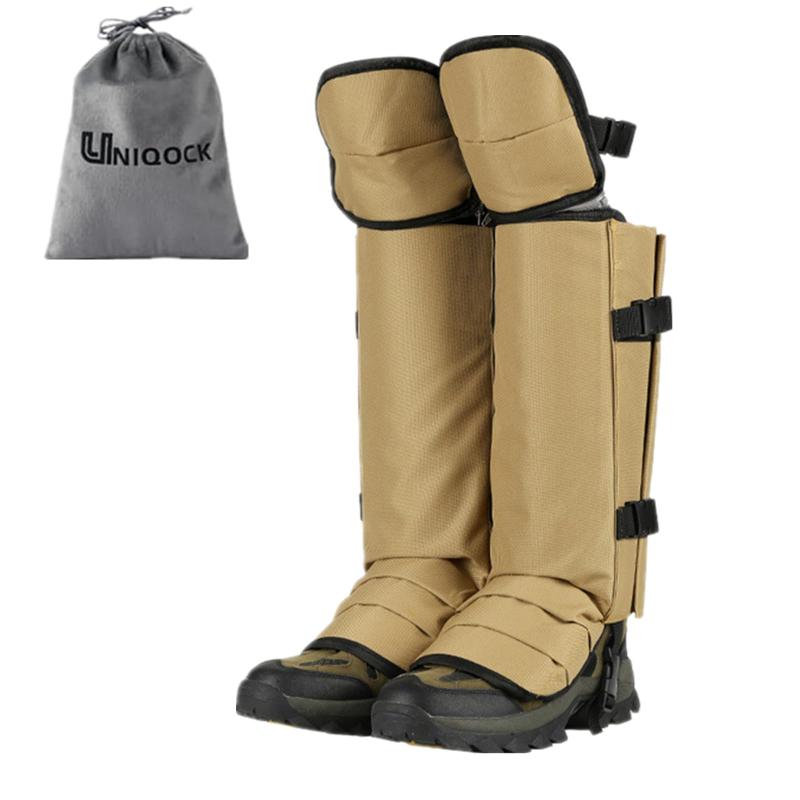 UNIQOCK ゲイター 登山用ゲイター 防水 通気 調整可能 軽量 ショートゲイター 泥除け 砂よけ 雨雪悪天候対策 男女兼用 収納袋付き キャンプ/釣り/ハイキング/登山に適しています