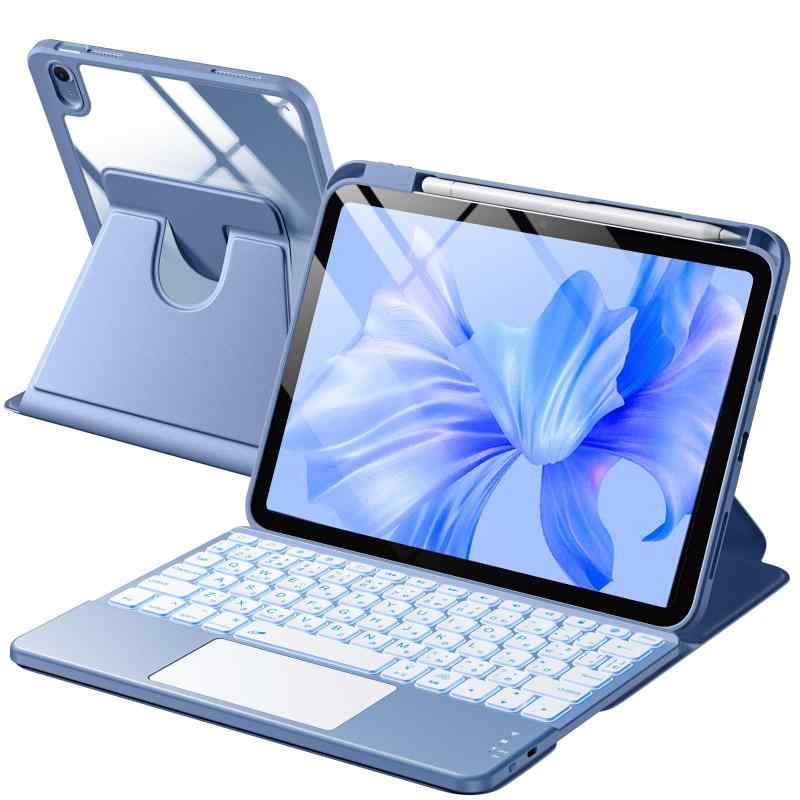 HETHOT iPad用 キーボード付きケース - (A16)第11世代 11インチ2025/第10世代 10.9インチ2022 JIS日本語配列 360 度回転 軽量・全面保護 防汚材質 静音キー7 色レインボーバックライ