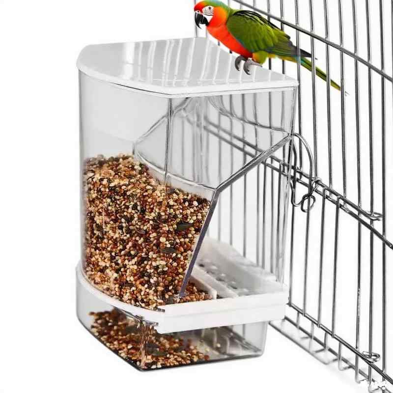 鳥 餌入れ自動給餌器 自動餌やり機インコ 餌入れ 鶏 餌入れ ケージ取り付け ケージ取り付け 鳥用 フードフィーダー 小鳥 文鳥 餌やり 出張旅行お留守番 おもちゃ食べ殻の防止エサ入れ 散ら
