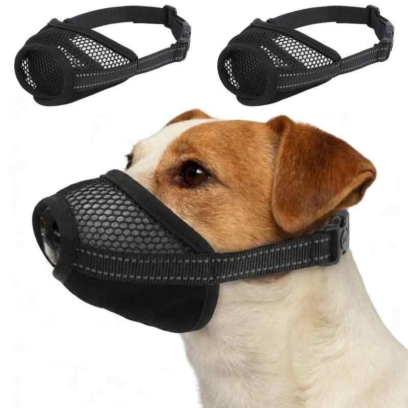 IECOii 犬 口輪 中型犬 小型犬 メッシュ生地 噛みつき防止 犬用口輪 犬用マズル 犬の口輪 犬のマズル マズル マズルガード マズルカバー