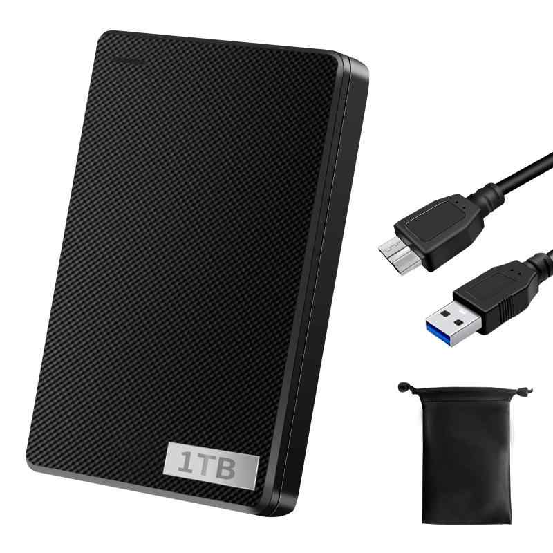 Cases - 外付けハードディスク 外付けHDD 1TB テレビ録画 超高速データ転送 超薄型 2.5インチ USB3.0に対応 /PC/PS4/Mac/XBox 携帯便利 収納袋付属