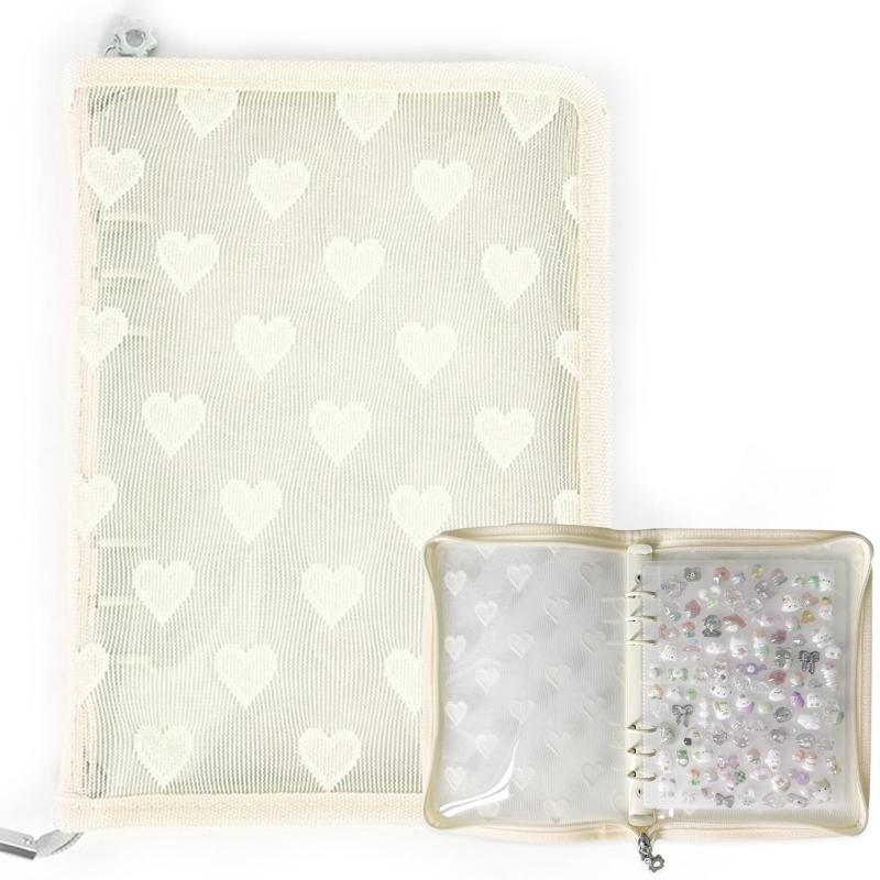 シール帳 A5【バインダー×1個 リフィル×30枚 下敷き×2枚】 ホログラム ミニ クリアバインダー シール収納 6穴 シールバインダー 推し活 文房具 メモ カード 写真整理