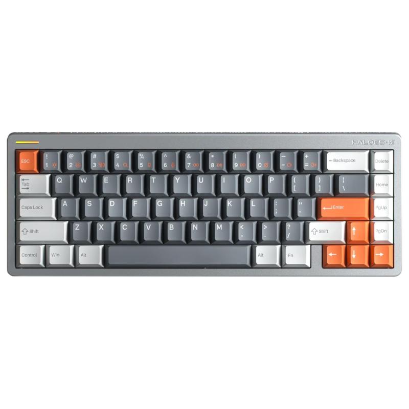 nuphy Halo65 HE 磁気スイッチ ゲーミングキーボード ラピッドトリガー 有線 67キー ホール効果キーボード 超高速調整可能アクチュエーション RGB ホットスワップ可能 8KHz ポーリングレート
