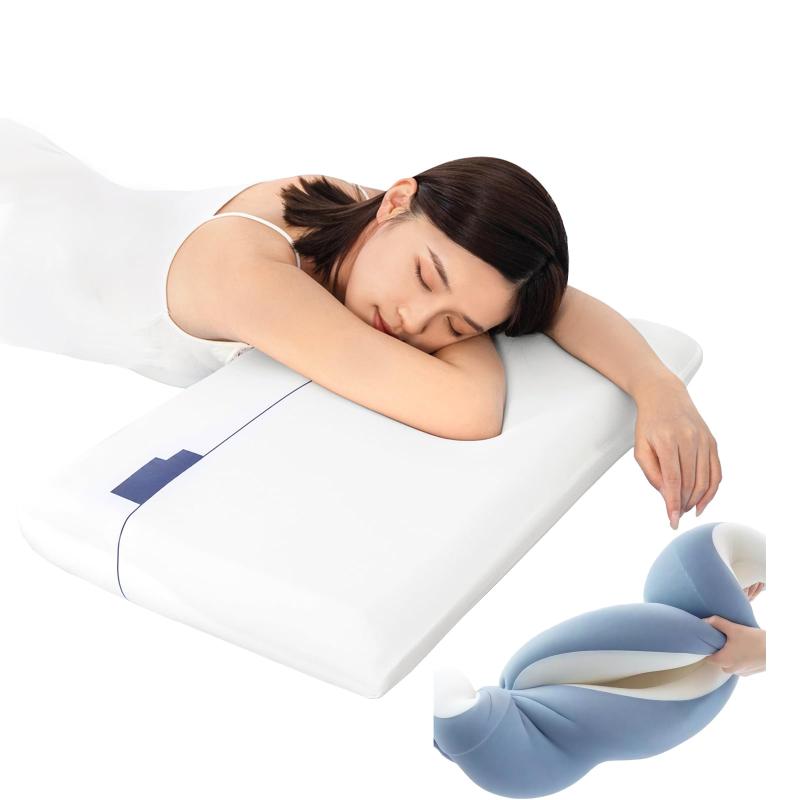 DEULUKO低反発枕 まくら pillow 横向き寝 仰向け寝 うつ伏せを徹底サポート ぐっすり深い眠り 朝スッキリ目覚める 首肩ラクラク 圧力分散 通気性冷感 快眠枕 安眠枕 寝心地アップ 寝返り楽 中