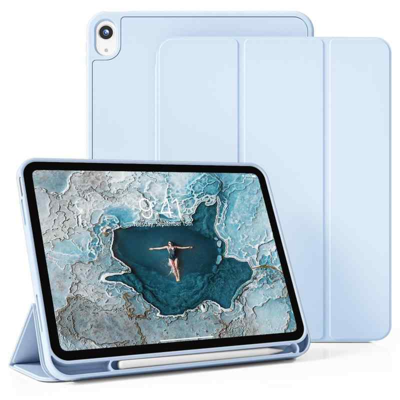 Rakuten - KenKe iPad (A16) 11インチ 2025モデル 11世代 ケース iPad 第 10世代 10.9インチ 2022 薄型 軽量 耐衝撃 TPU材質 ケース Apple Pencilペン収納 三つ折り スタンド スマート カバー オートスリー