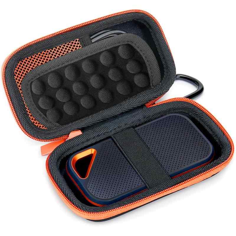 Mocamoro サンディスクポータブルケース SanDisk/SanDiskポータブルSSD Portable Extreme PRO外付に対応 EVA外装 防震 防塵 防衝撃 耐水