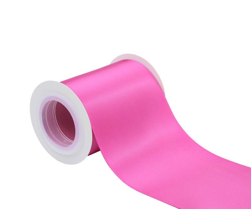 【IDECORRIBBONS】幅75mm 両面サテンリボン 長さ4.5m #183ローズ【材質】ポリエステル100%【仕様】幅75mm、長さは4.5メートル【ご用途】通常のポリエステルサテンよりもやわらかく、ドレープ性があり、上質な光沢感と薄さが特長で、上品な高級衣料品に合うシルキータッチのリボンです。ウェストのサッシュベルトとしても人気があり、ウェディング関係やポーチ、帽子などにも多く採用されております。もちろん、その他の服飾やアクセサリー、ラッピング用途にも最適な20色。