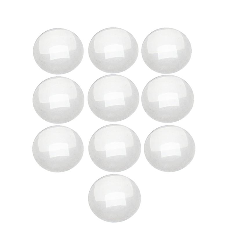 Rakuten - Dophee 200個入りセット クリアガラス ガラス素材 カボション パーツ セット ペースター 円形 8mm 工芸品 ファッション ジュエリー用 DIY