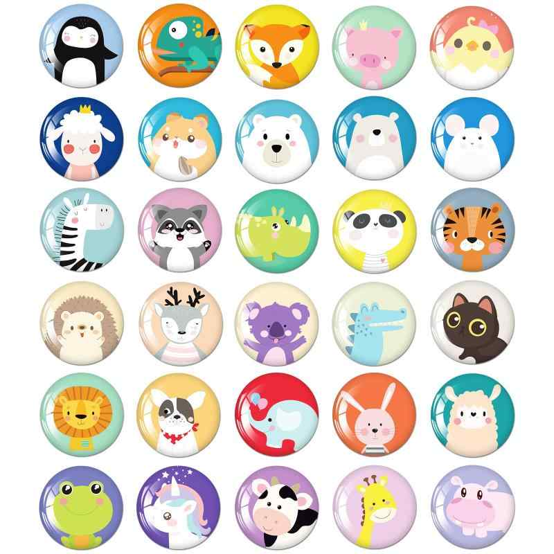 MORCART 30個 マグネット かわいい動物 冷蔵庫 ホワイトボード 磁石 装飾品🤩商品の特徴-異なる30個の可愛い動物図案のマグネットセットです。その中には、かわいいコアラ、クールな犬、笑顔のキリン、風船のゾウがいます。あたたかいひとときの写真と合わせれば、素敵なデコレーションに😍良質な材料-独特のエポキシ樹脂を採用し、底は軟磁性材料から作られるため、破れたりしてどのような傷つきを与えないです。強力なマグネットは可愛くて実用的で、A4サイズの紙を5枚まで簡単に固定できます。🥳理想的なギフト-子供或動物のファンはきっと本製品のマグネットが好きになります。絶妙な保管ボックスは製品をよりよく保存できます。お客様の大好きな人への完璧なギフトです。😎幅広い使用範囲-冷蔵庫、電子レンジなどの家庭用品、オフィスキャビネット、ホワイトボードなどの金属または磁性材料の表面に吸着することができます。😉100％の満足-お客様のニーズに応えるだけではなく、お気に入りの商品づくりに努めております。もし本製品の可愛いマグネットに対して何か意見やクレームがあり、交換或いはをしたければ、こちらにご連絡ください。