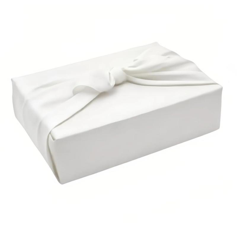 Rakuten - 風呂敷 大判 無地 ふろしき 90cm シンプル おしゃれ 二四巾 furoshiki 慶弔 結婚式 ギフト 一升瓶 エコバッグ お稽古バッグ 寺 神社 フォーマル カジュアル 通年用 女性 男性 (ホワイト, 90cm)