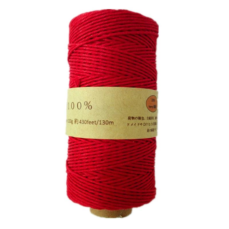 Rakuten - 【HEMP SHOW】Hemp twine麻紐1mm 100g(Hemp100%) 130m巻 (レッドRed)